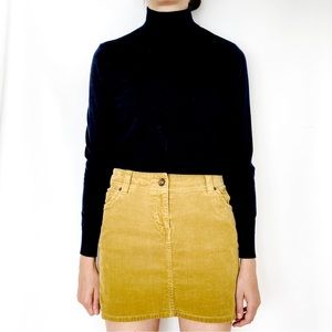 FRANK & OAK Navy Merino Wool Mockneck Sweater